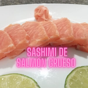 sashimi salmon grueso